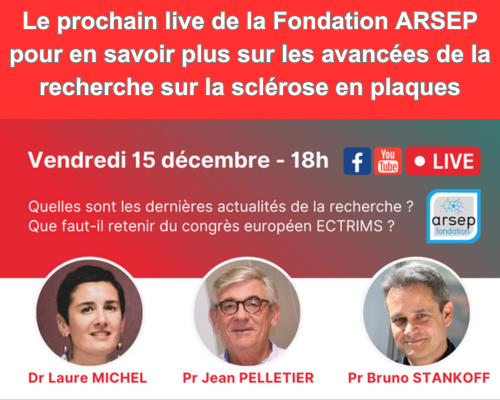 Prochain Live ARSEP sur les avancées de la recherche